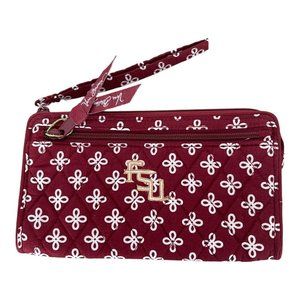 Vera Bradley Florida State University Seminoles Front Zip Wristlet
